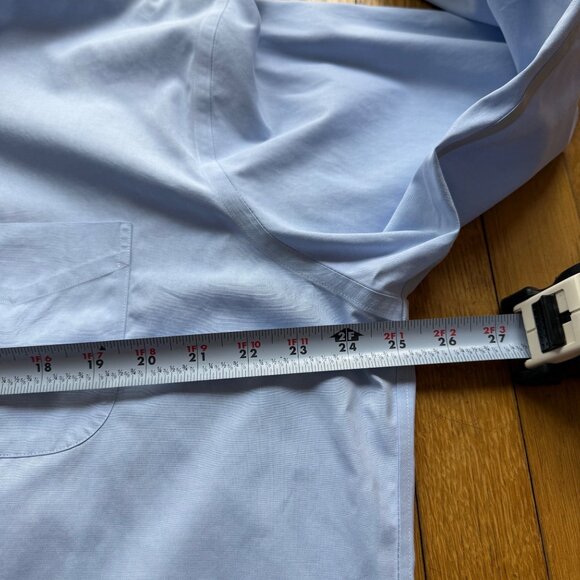 Brooks Brothers Size 17 1/2 - 35 Blue Slim Fit Non-Iron The Original Polo Shirt - Picture 8 of 16